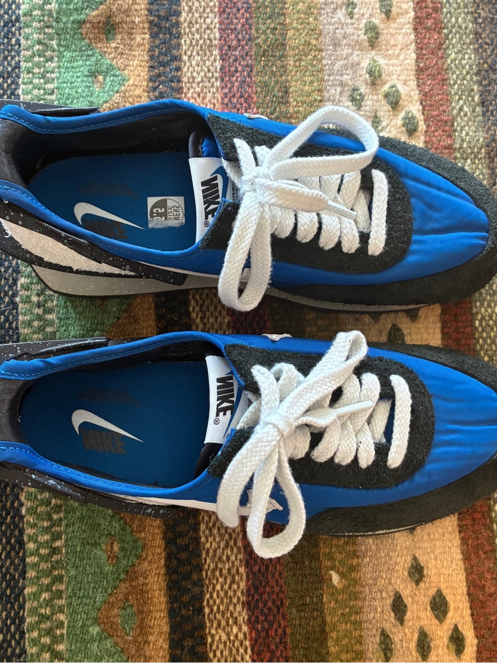 Nike Blue and Black Low-Profile Casual Sneakers